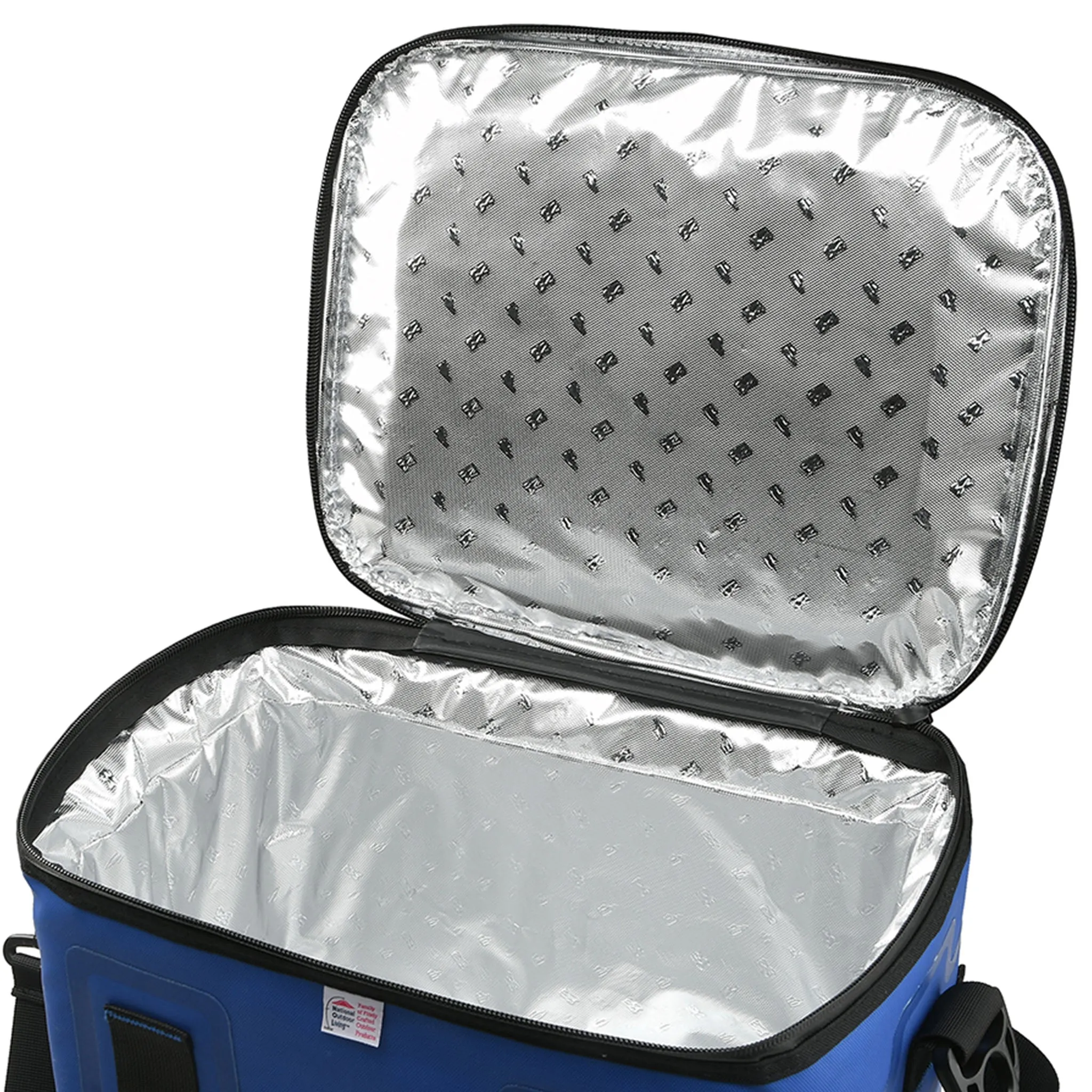 12" Soft Blue Cooler with Black Trim