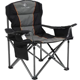 ALPHA CAMP Oversized Camping Folding Chair - Heavy Duty