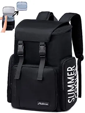 Backpack Cooler - Cooler Bookbag for Men Women 36 Can Insulated Picnic Backpack Leak-Proof Waterproof Soft Cooler Bag Thermal Bag Lunch Backpack for Ice, Beach, Drink, Travel, Camping, Car, Hiking