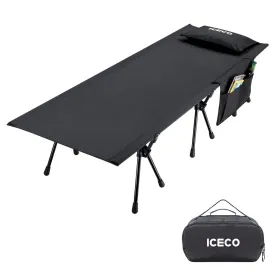 Camping Cot for Adults Supports 400 Lbs (Enhanced Model)  | ICECO