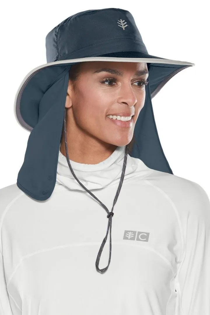Coolibar Women's Convertible Boating Hat UPF 50  - Midnight