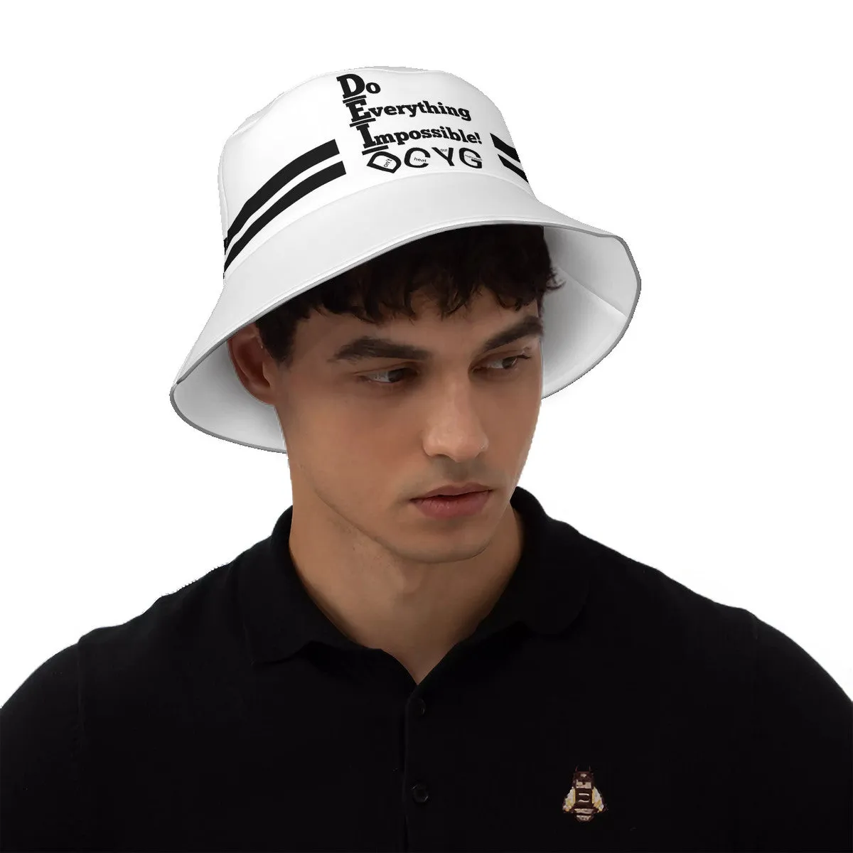 DCYG DEI 24 Black & White  Bucket Hat