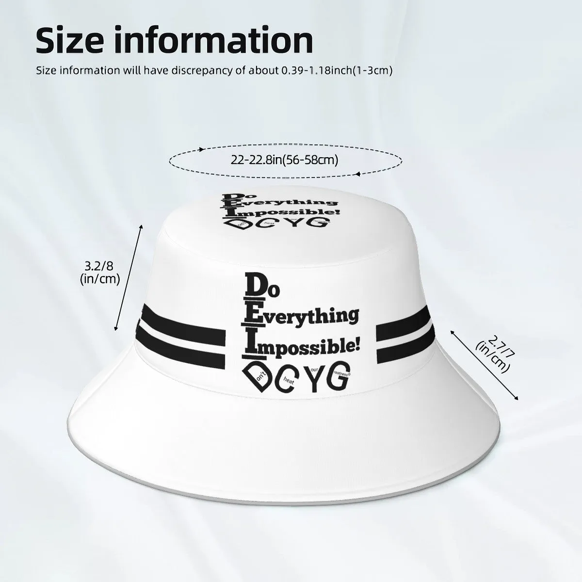 DCYG DEI 24 Black & White  Bucket Hat