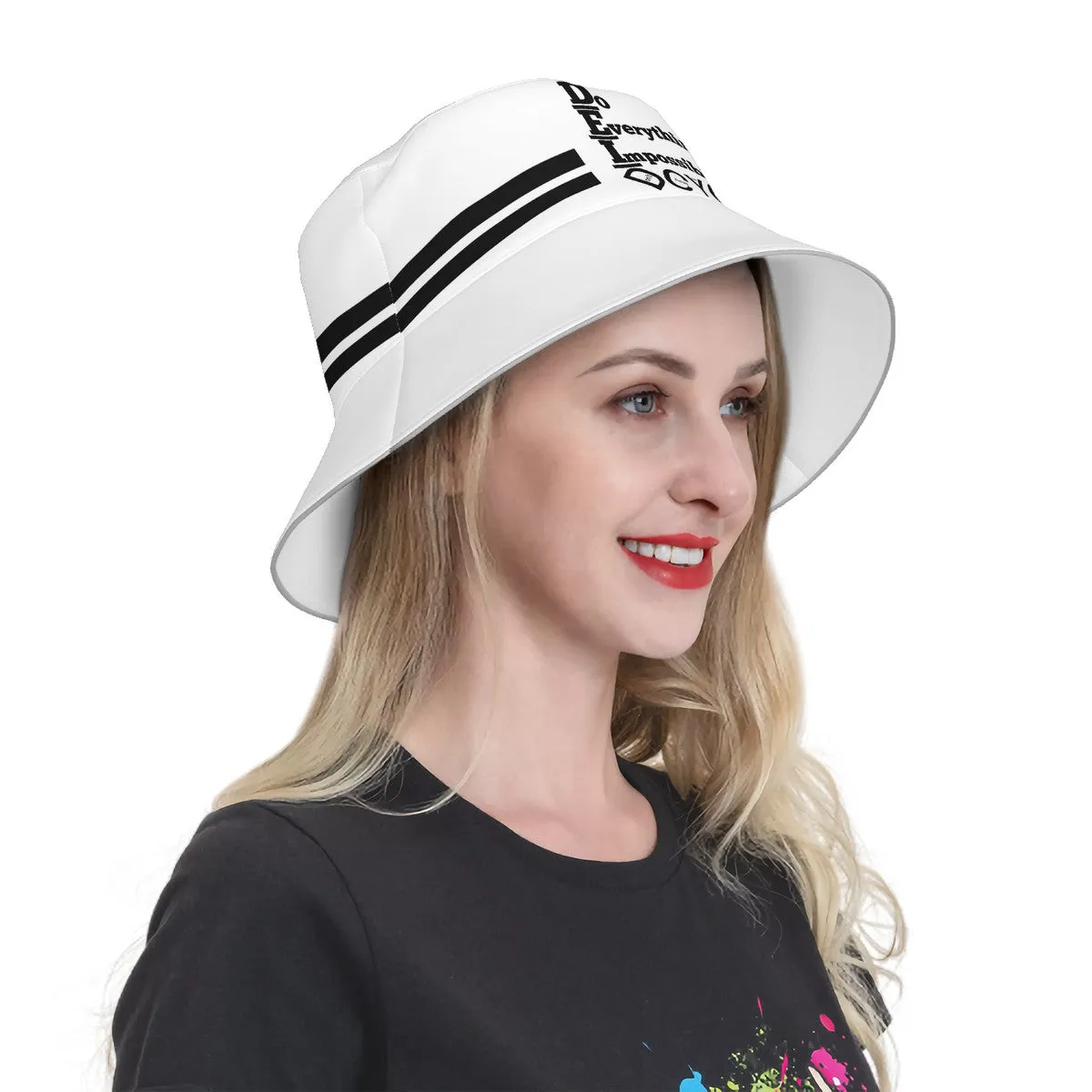DCYG DEI 24 Black & White  Bucket Hat