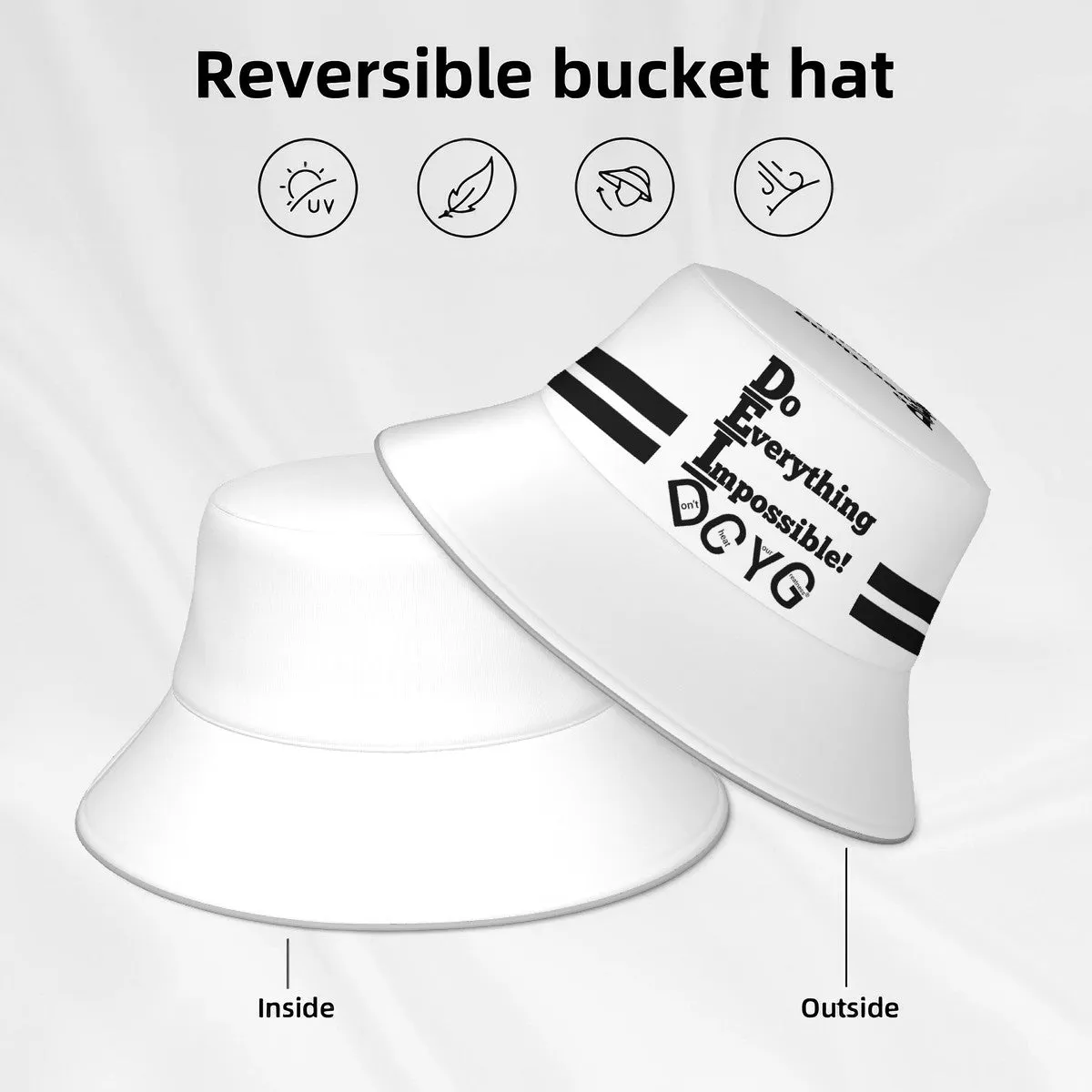 DCYG DEI 24 Black & White  Bucket Hat