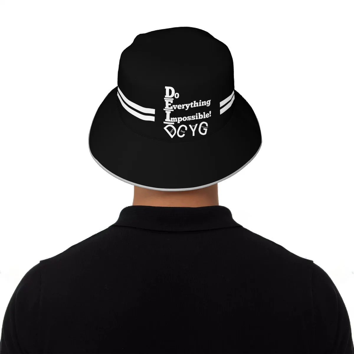 DCYG DEI 24 White & Black Bucket Hat