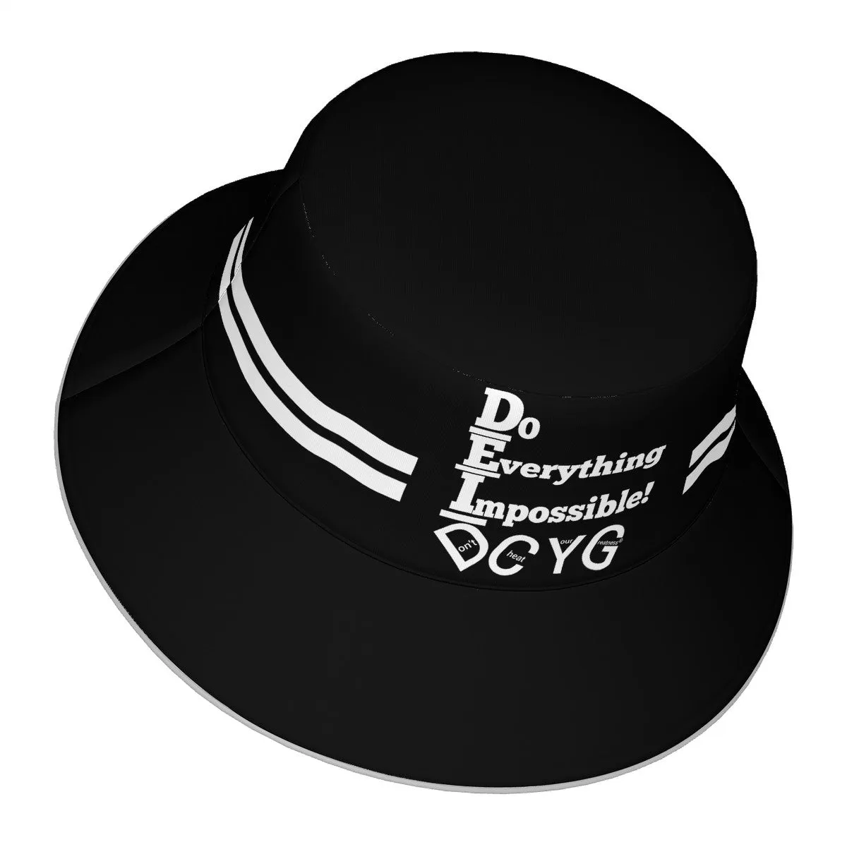 DCYG DEI 24 White & Black Bucket Hat
