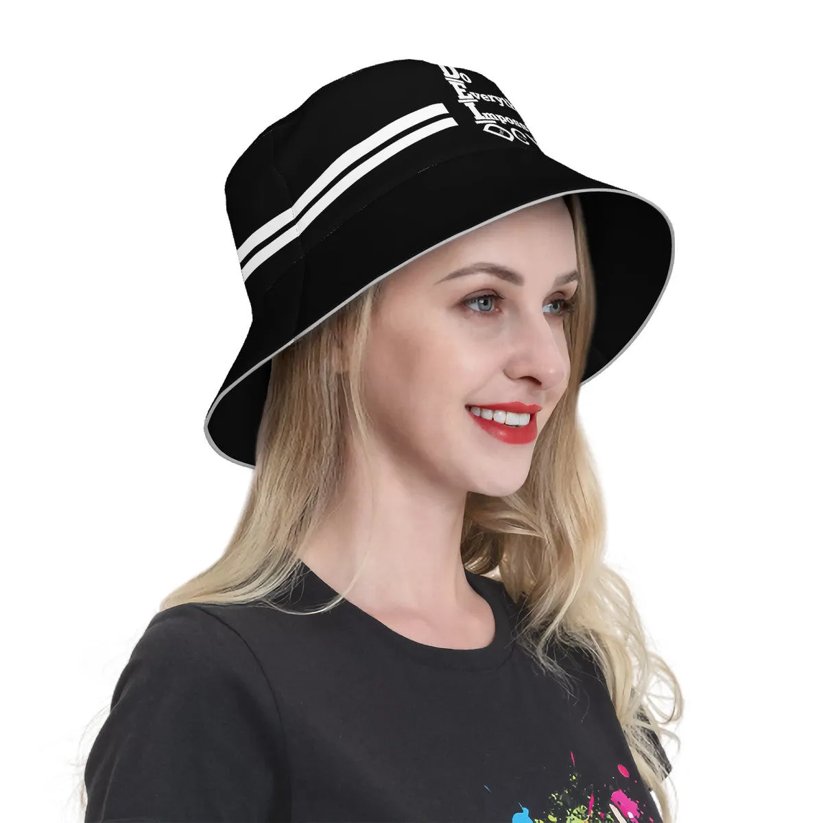 DCYG DEI 24 White & Black Bucket Hat