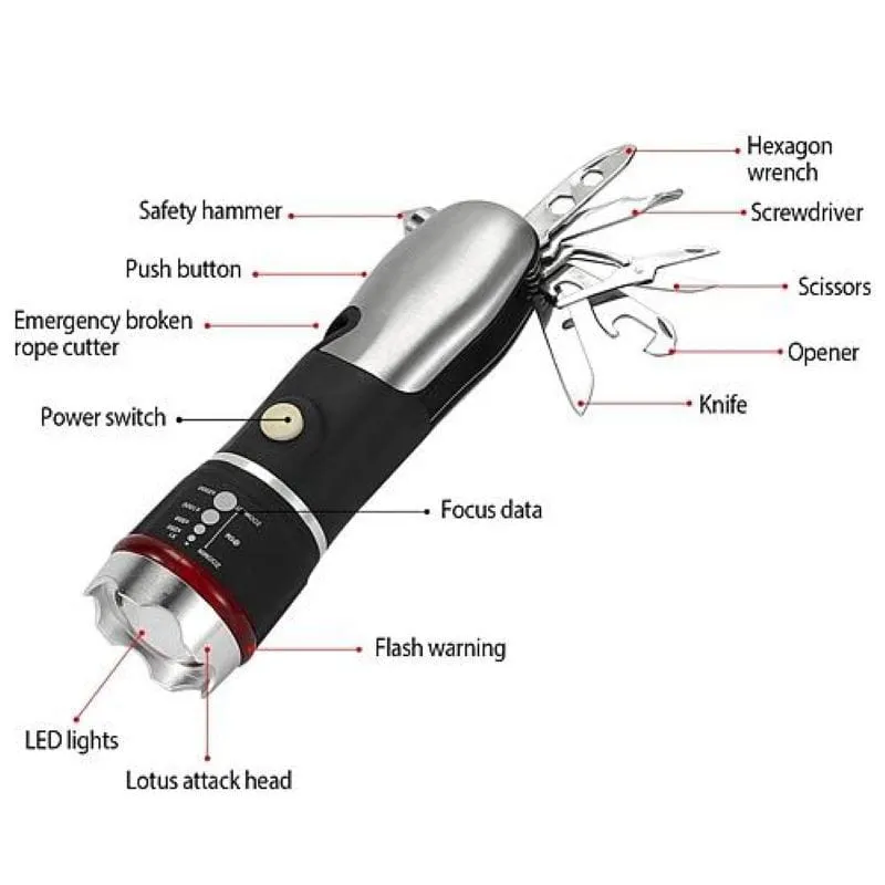Emergency Auto Escape Multi-Tool: Essential Survival Gear Outdoor Survival Tools