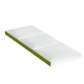 Foldable Mattress Bedding Folding Bed Mat Camping Trifold Single - Green