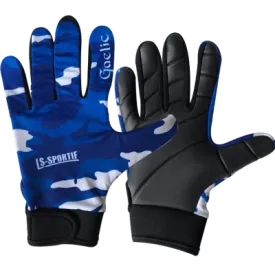 Football Glove - Camo Style - Blue White
