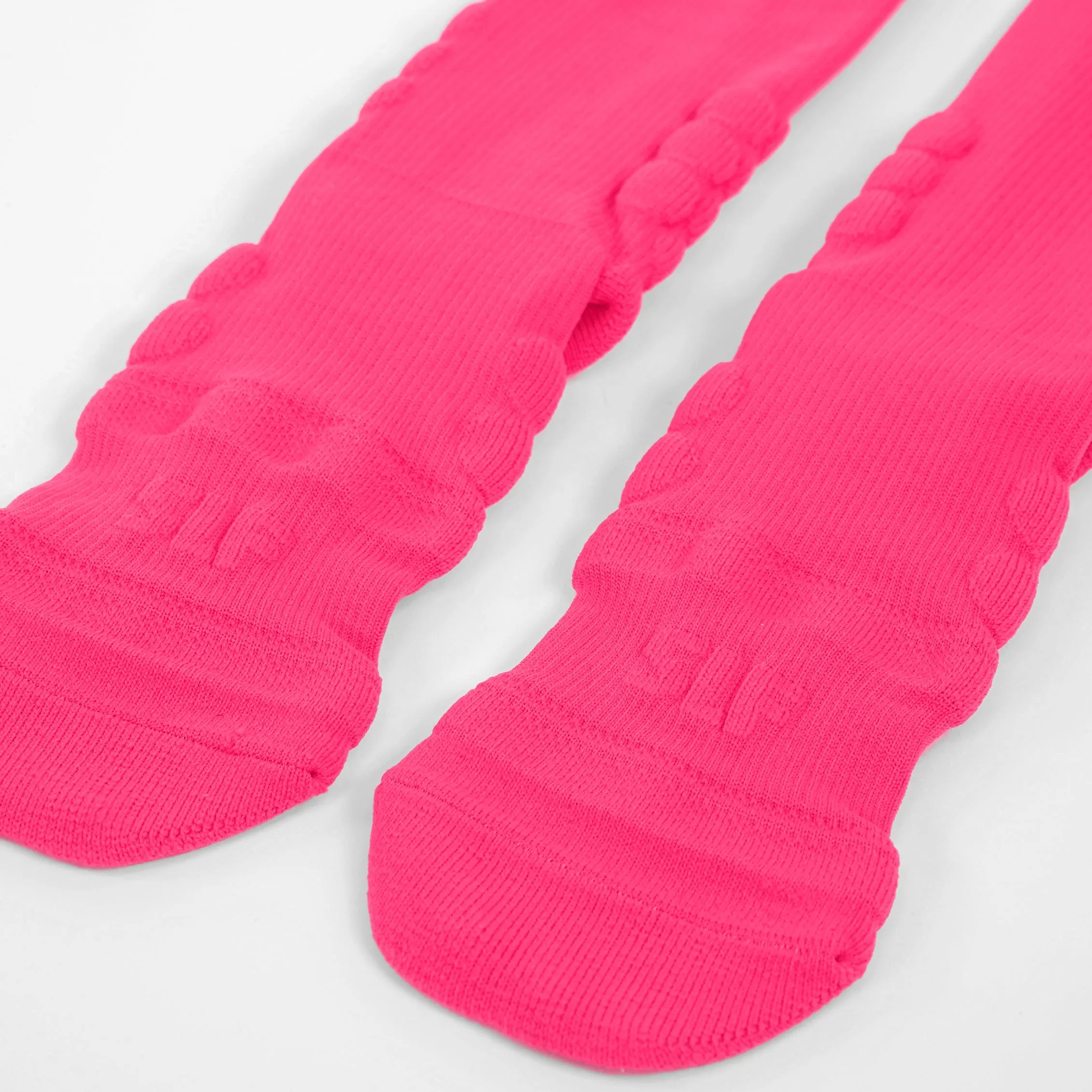 Hue Pink Football Padded Long Kids Socks