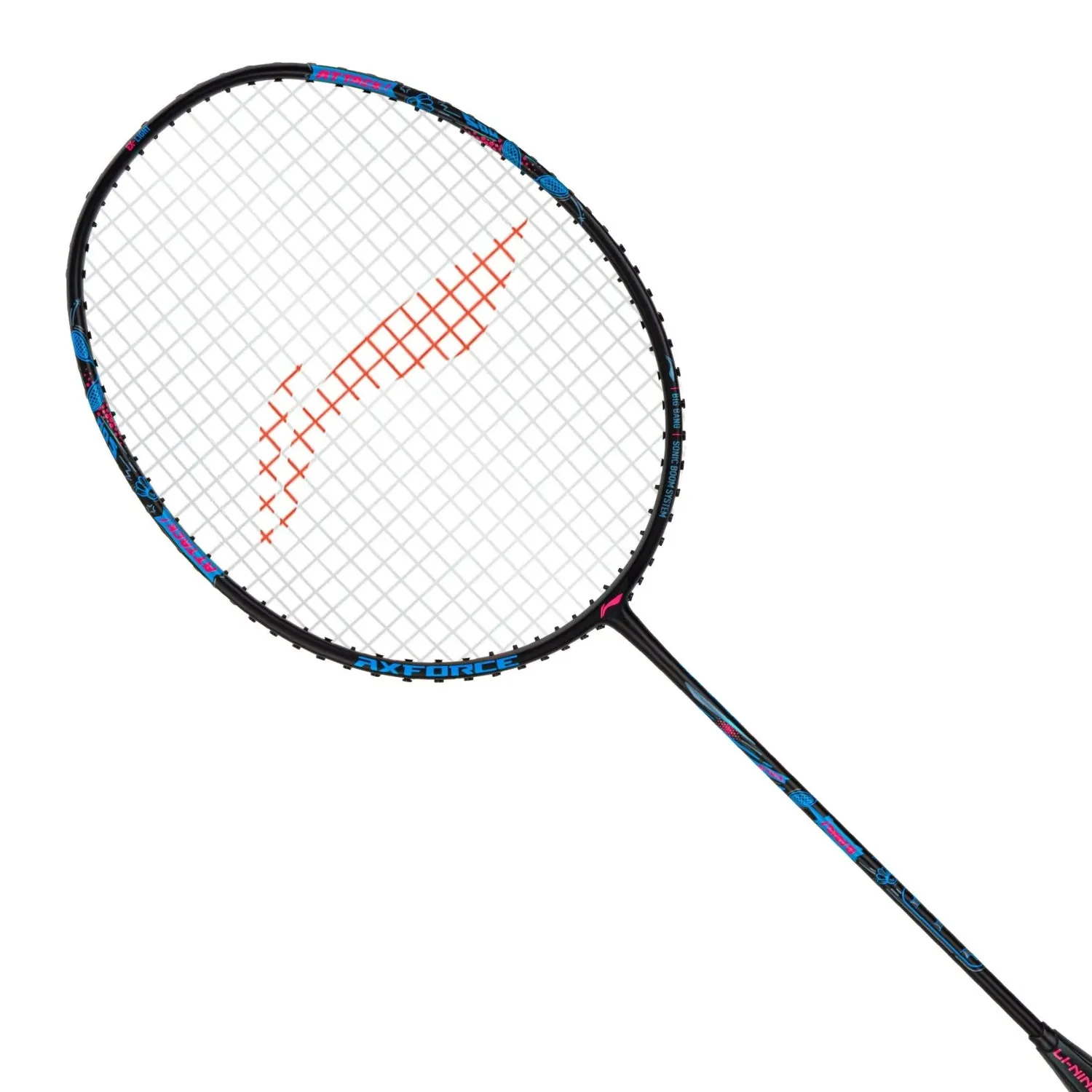 Li-Ning AXForce Big Bang Unstrung Badminton Racquet, 7UG6 - Black