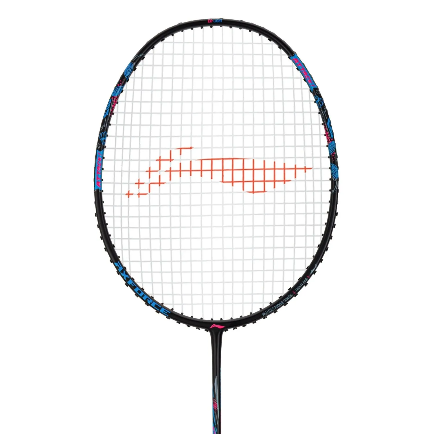 Li-Ning AXForce Big Bang Unstrung Badminton Racquet, 7UG6 - Black