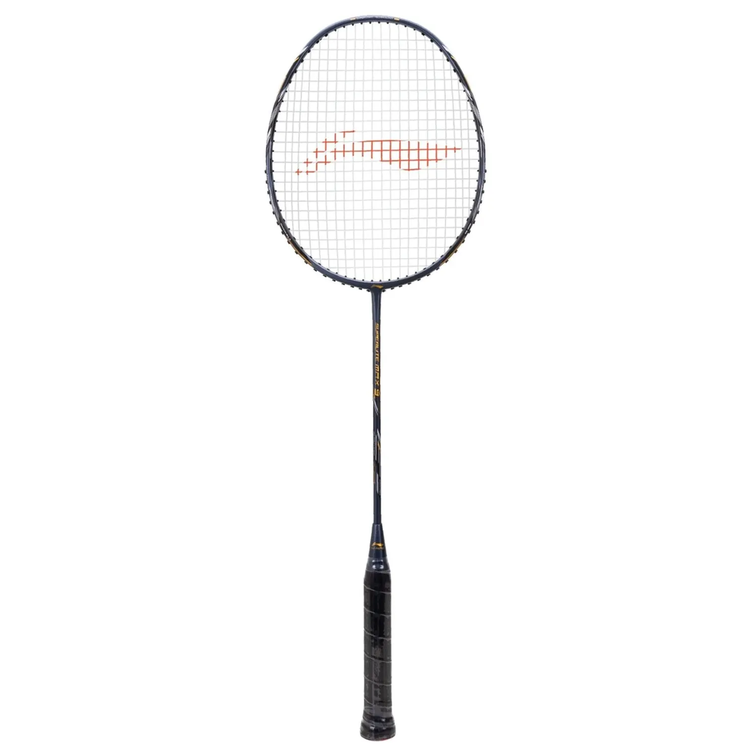 Li-Ning G-Force Superlite Max 9 Strung Badminton Racquet, Dark Grey/Black