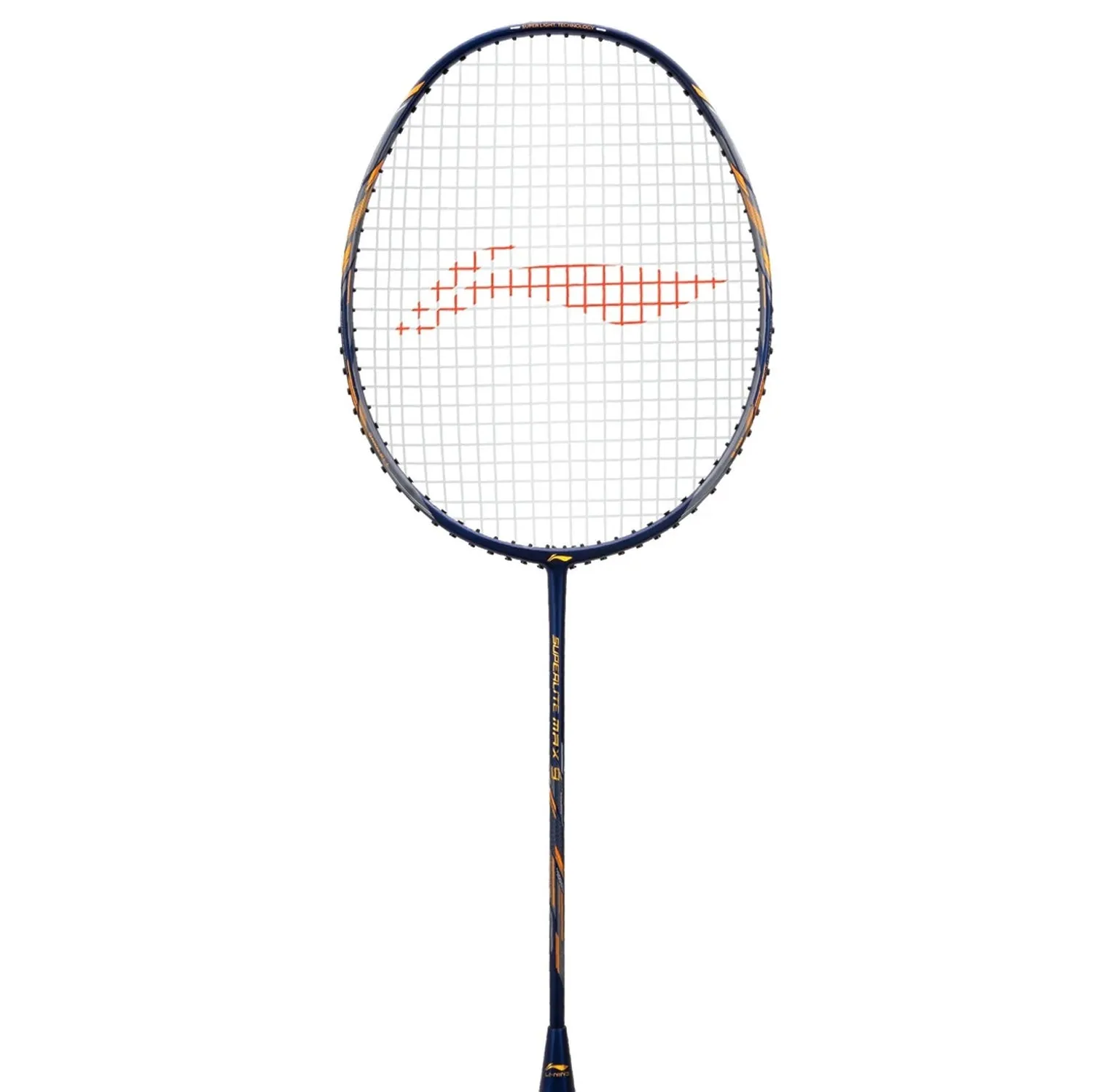 Li-Ning G-Force Superlite Max 9 Strung Badminton Racquet, Navy/Gold