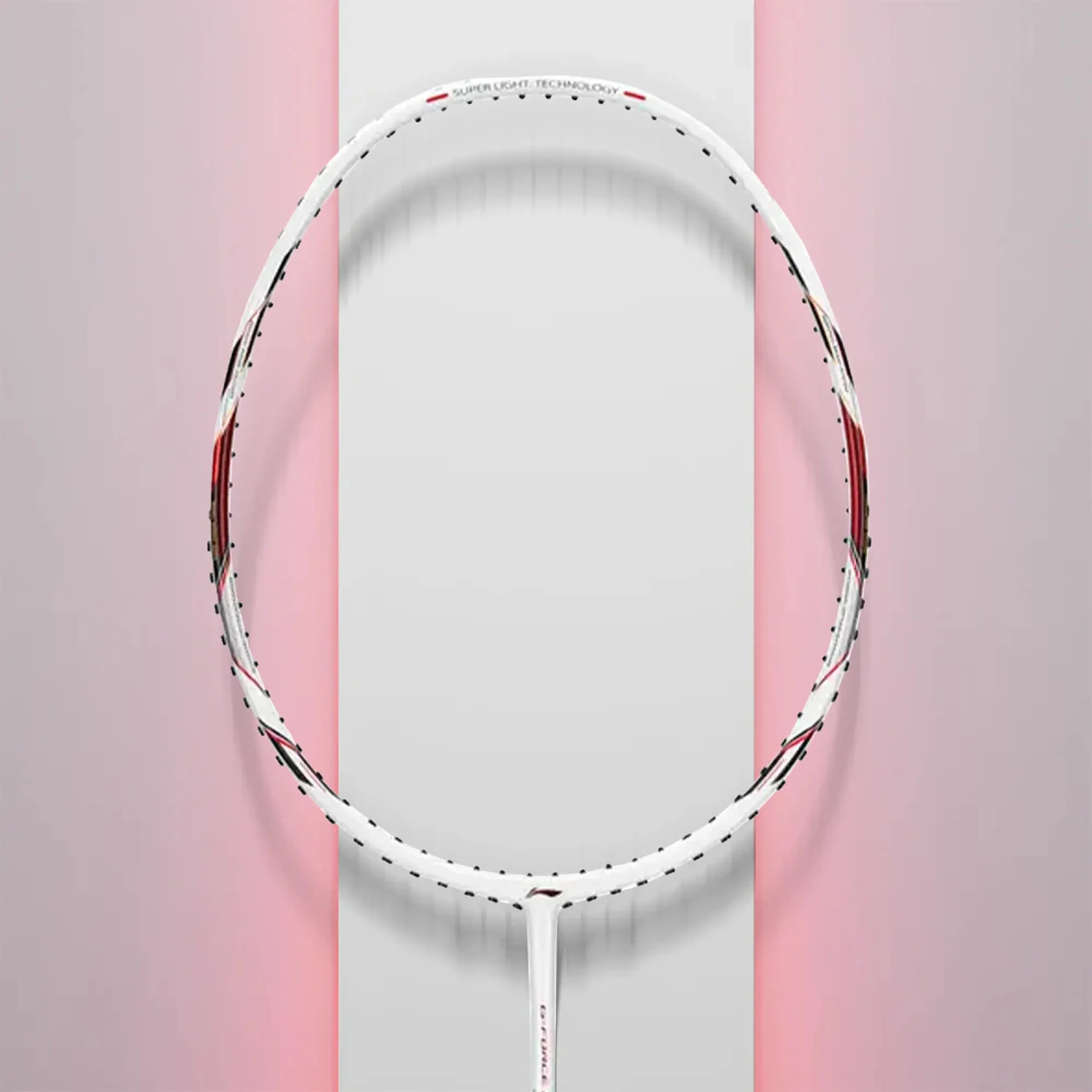 Li-Ning GForce 5900 Superlite Badminton Racket - White/Red/Black