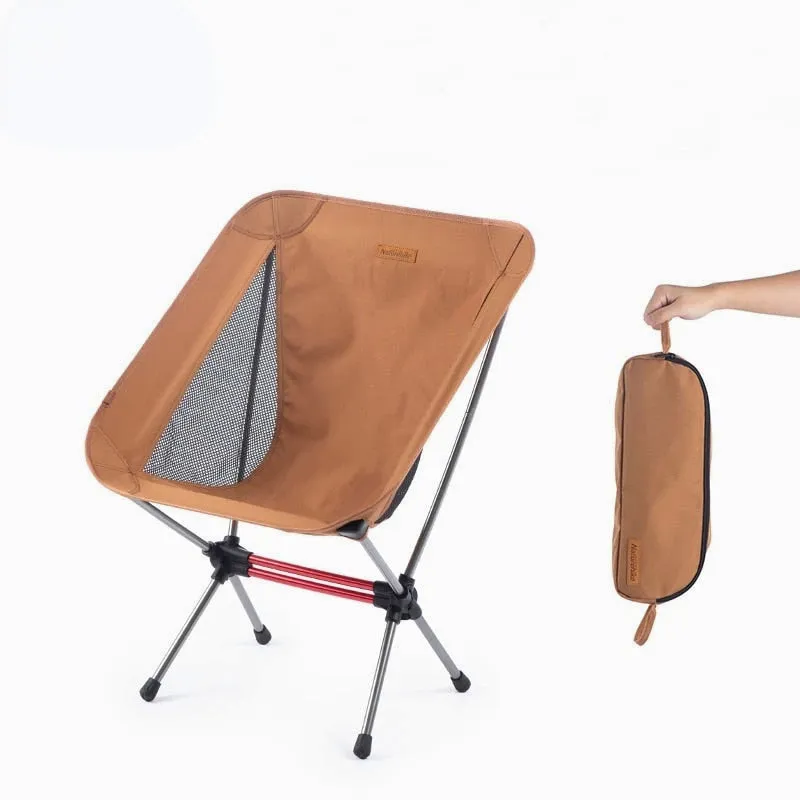 Lightweight Compact Folding Moon Camping Chair - Breathable, Comfortable, Portable Outdoor Fishing Chair