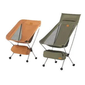 Lightweight Compact Folding Moon Camping Chair - Breathable, Comfortable, Portable Outdoor Fishing Chair