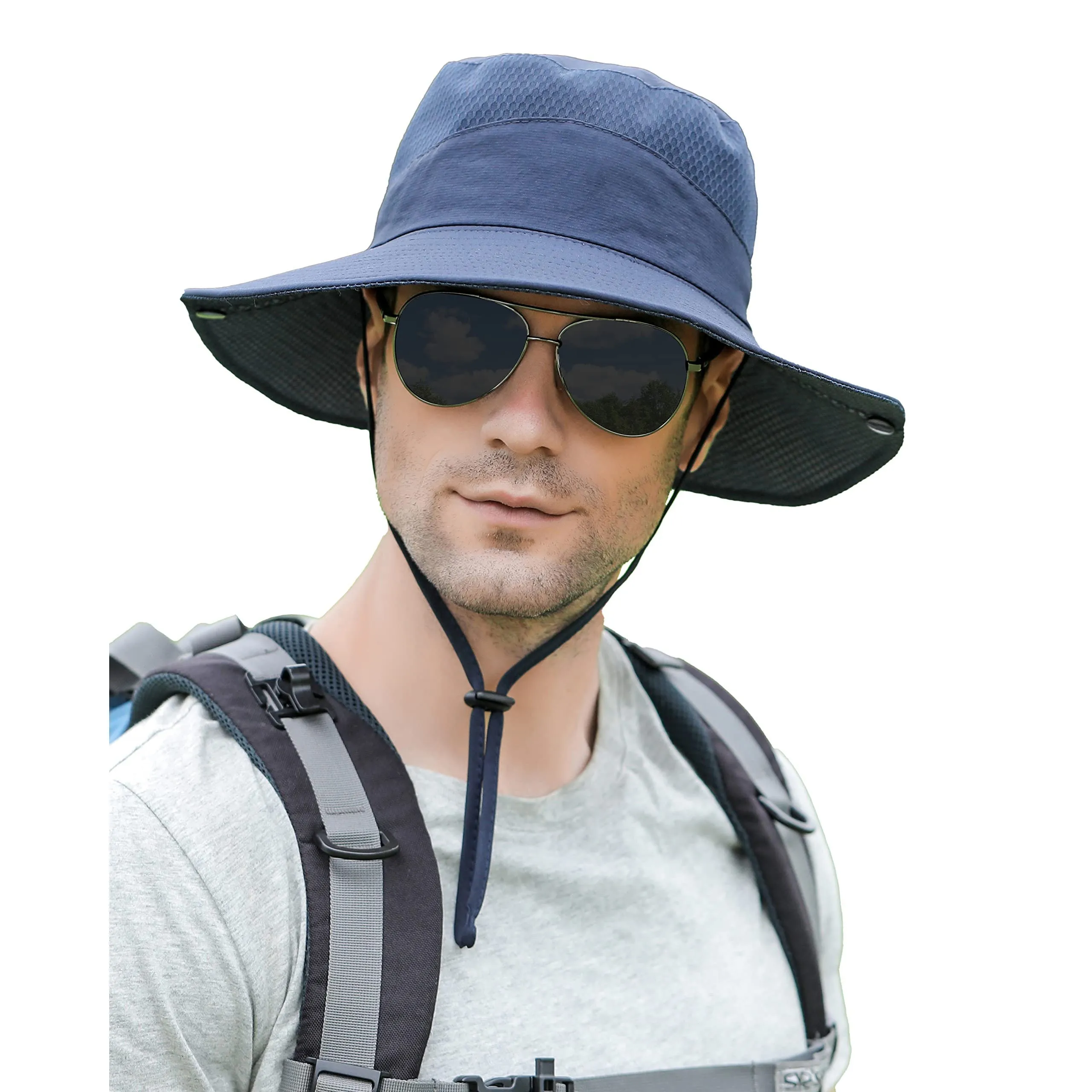 Mens UPF 50  Fishing Hat Sun Hat