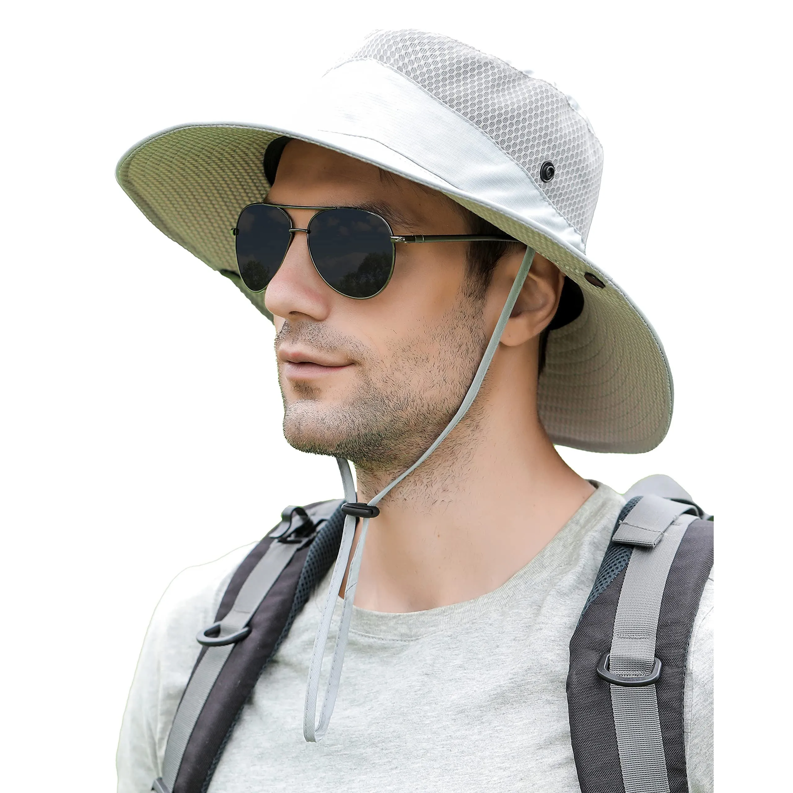 Mens UPF 50  Fishing Hat Sun Hat