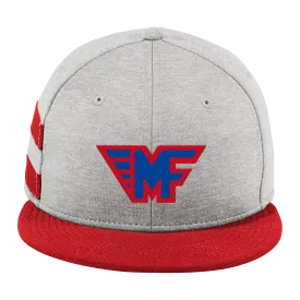 Mid-Fairfield New Era Shadow Heather Striped Flat Bill Snapback Cap