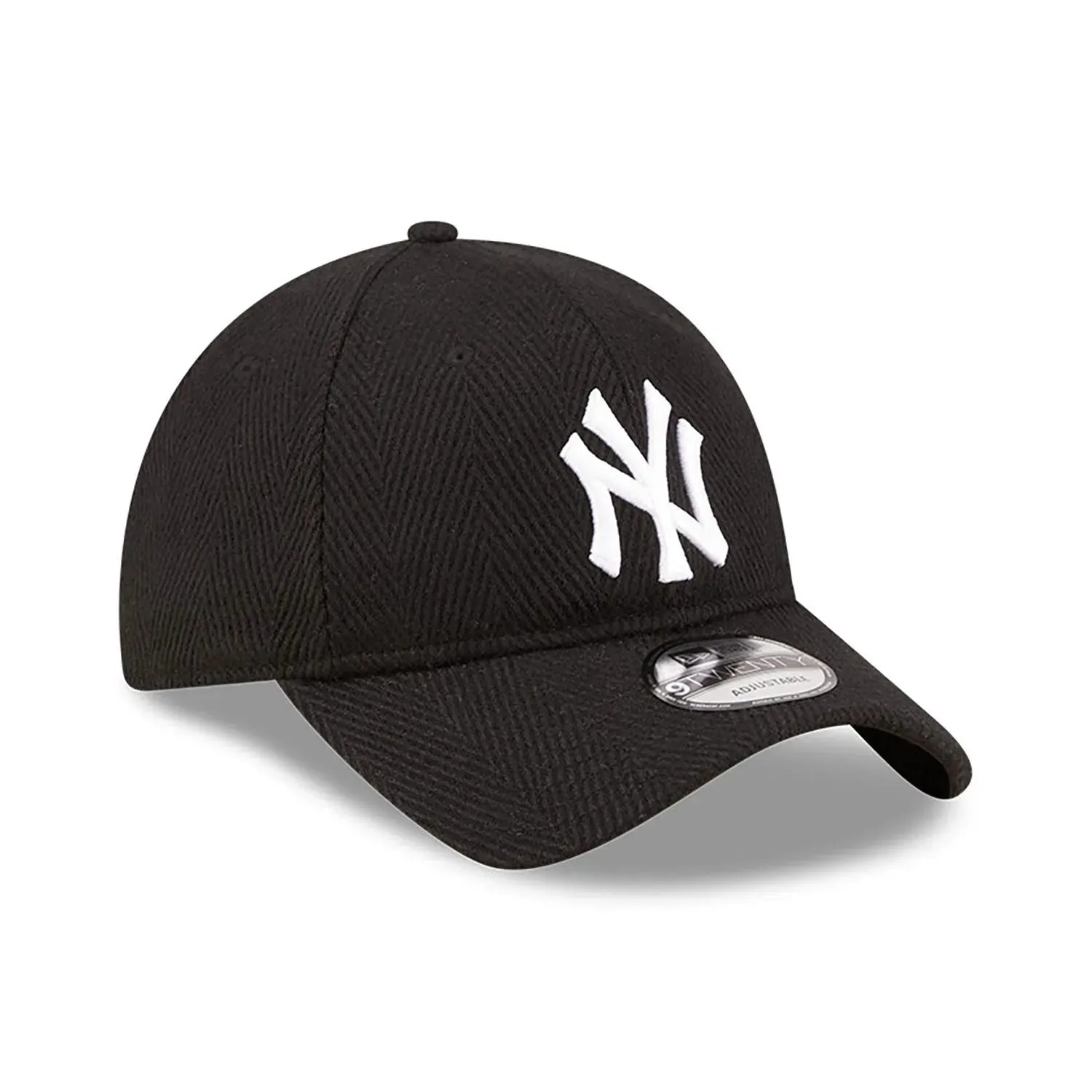 NEW ERA 9TWENTY MLB NEW YORK YANKEES HERRINGBONE BLACK CAP