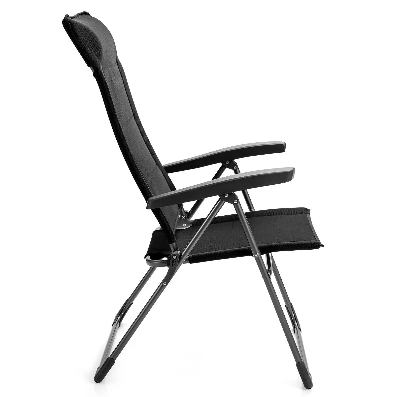 NNECW Set of 2 Patio Dining Chairs with Adjustable Backrest
