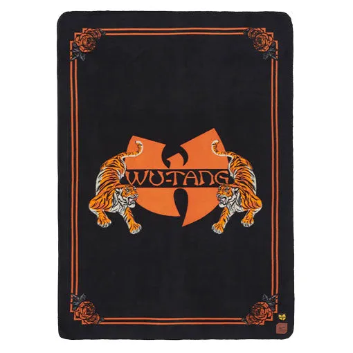 Slowtide Wu-Tang Tiger Style Fleece Blanket - Black