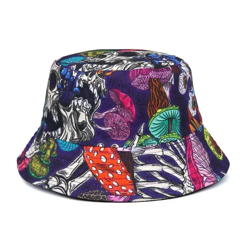 Unisex Double-Sided Summer Sun Protection Bucket Hat – Hip Hop Style Reversible Fisherman Hat for Casual Outdoor Adventures