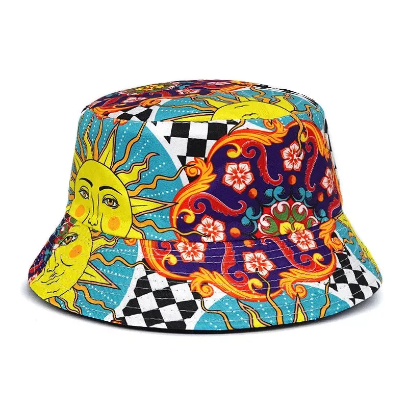 Unisex Double-Sided Summer Sun Protection Bucket Hat – Hip Hop Style Reversible Fisherman Hat for Casual Outdoor Adventures