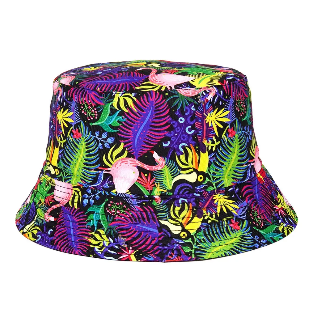 Unisex Double-Sided Summer Sun Protection Bucket Hat – Hip Hop Style Reversible Fisherman Hat for Casual Outdoor Adventures