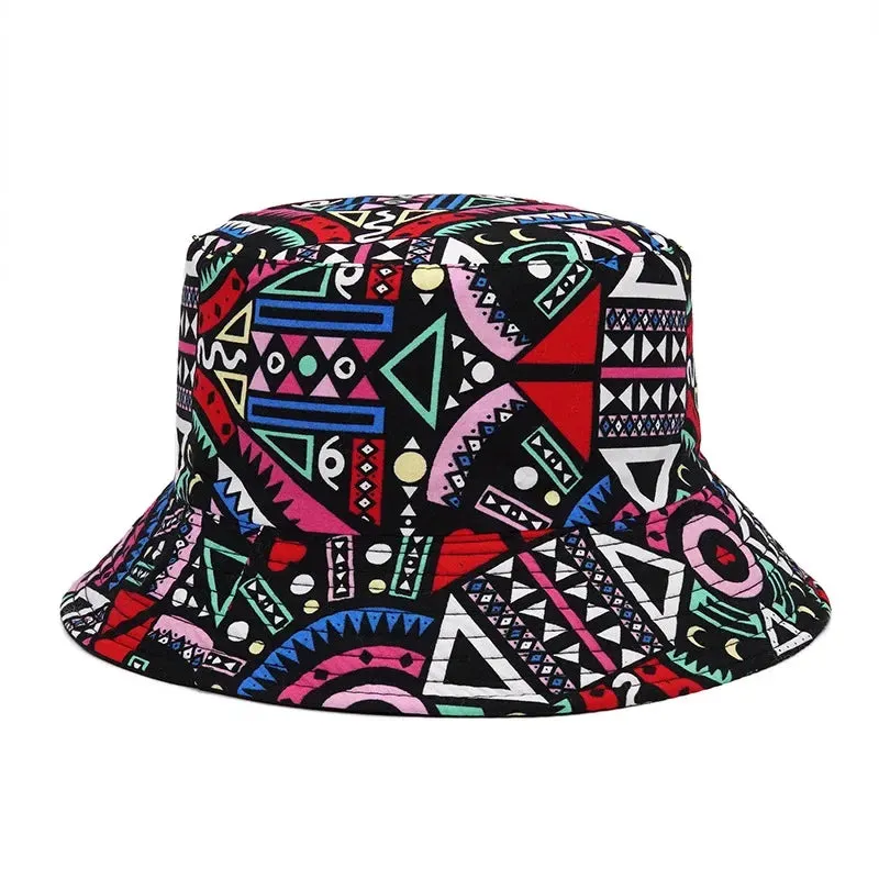 Unisex Double-Sided Summer Sun Protection Bucket Hat – Hip Hop Style Reversible Fisherman Hat for Casual Outdoor Adventures