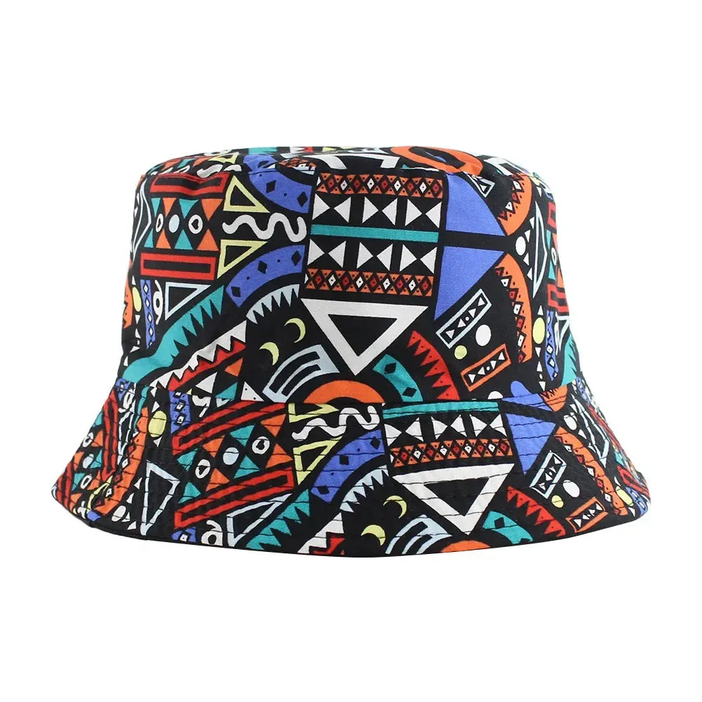 Unisex Double-Sided Summer Sun Protection Bucket Hat – Hip Hop Style Reversible Fisherman Hat for Casual Outdoor Adventures