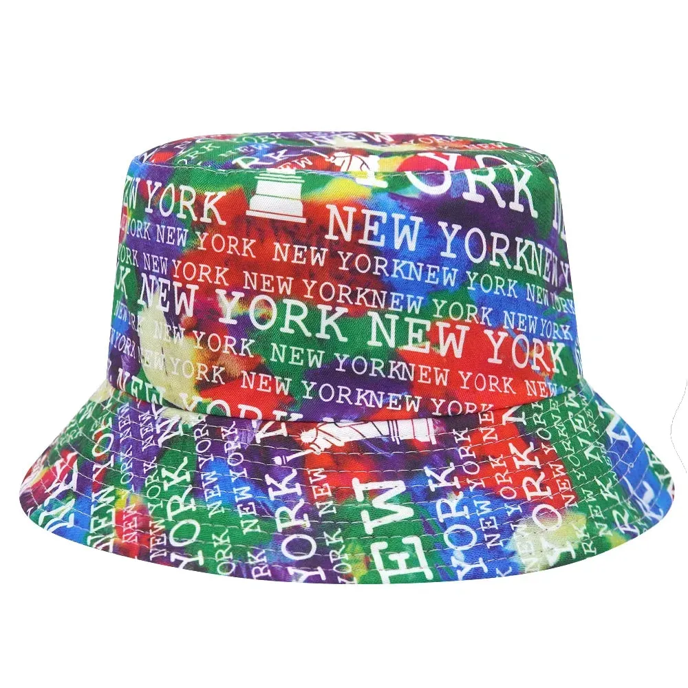 Unisex Double-Sided Summer Sun Protection Bucket Hat – Hip Hop Style Reversible Fisherman Hat for Casual Outdoor Adventures