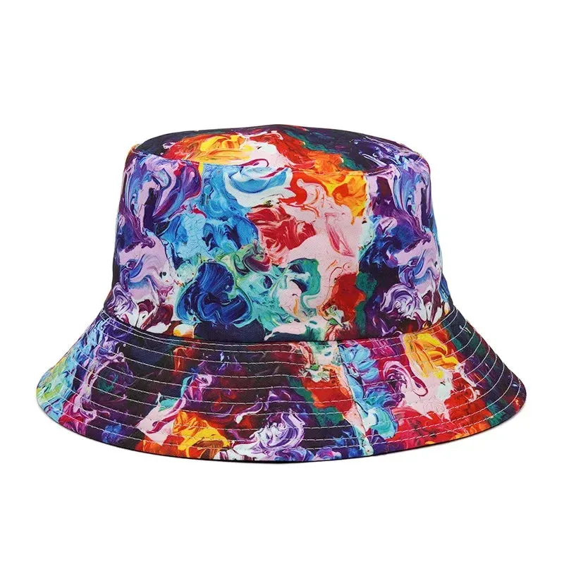 Unisex Double-Sided Summer Sun Protection Bucket Hat – Hip Hop Style Reversible Fisherman Hat for Casual Outdoor Adventures