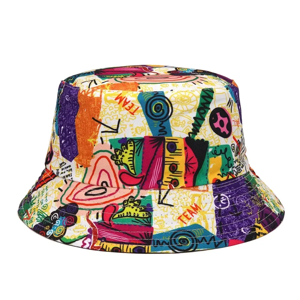 Unisex Double-Sided Summer Sun Protection Bucket Hat – Hip Hop Style Reversible Fisherman Hat for Casual Outdoor Adventures