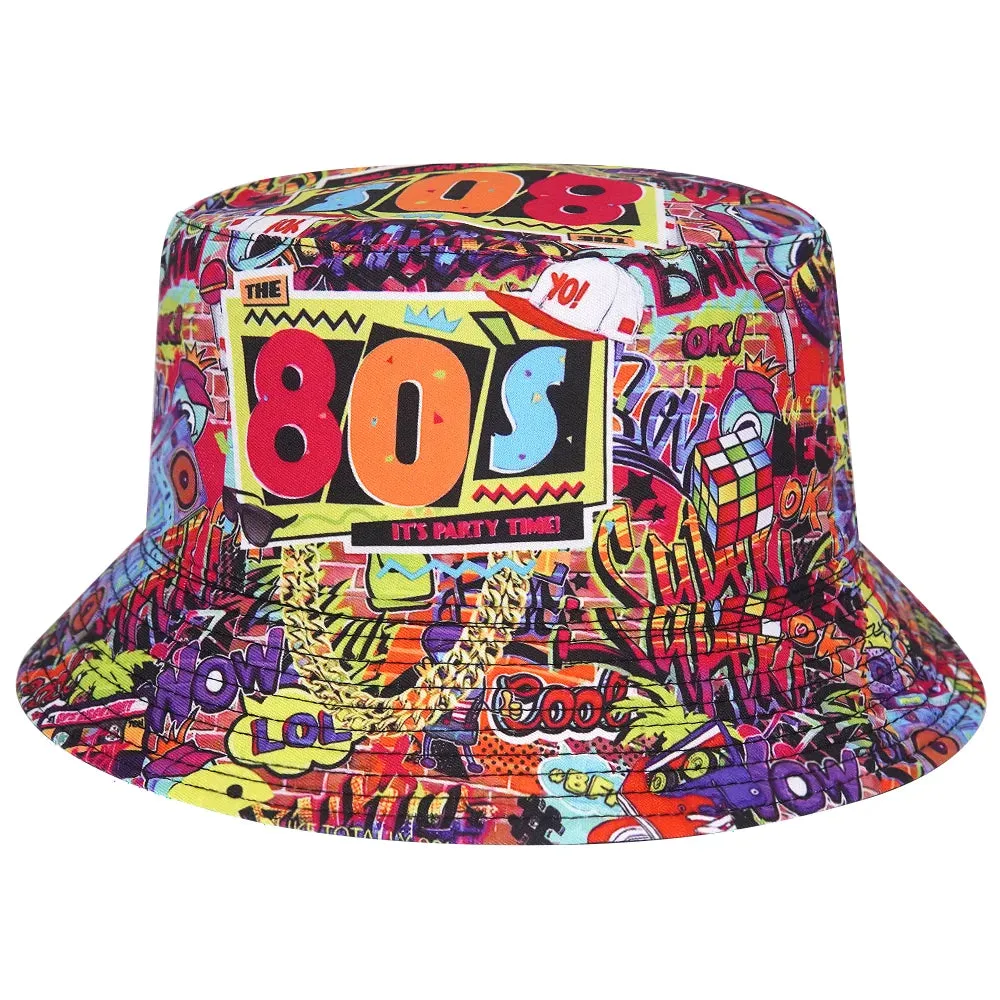 Unisex Double-Sided Summer Sun Protection Bucket Hat – Hip Hop Style Reversible Fisherman Hat for Casual Outdoor Adventures