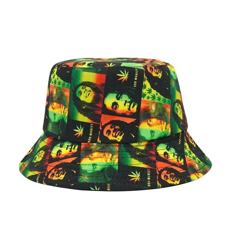 Unisex Double-Sided Summer Sun Protection Bucket Hat – Hip Hop Style Reversible Fisherman Hat for Casual Outdoor Adventures