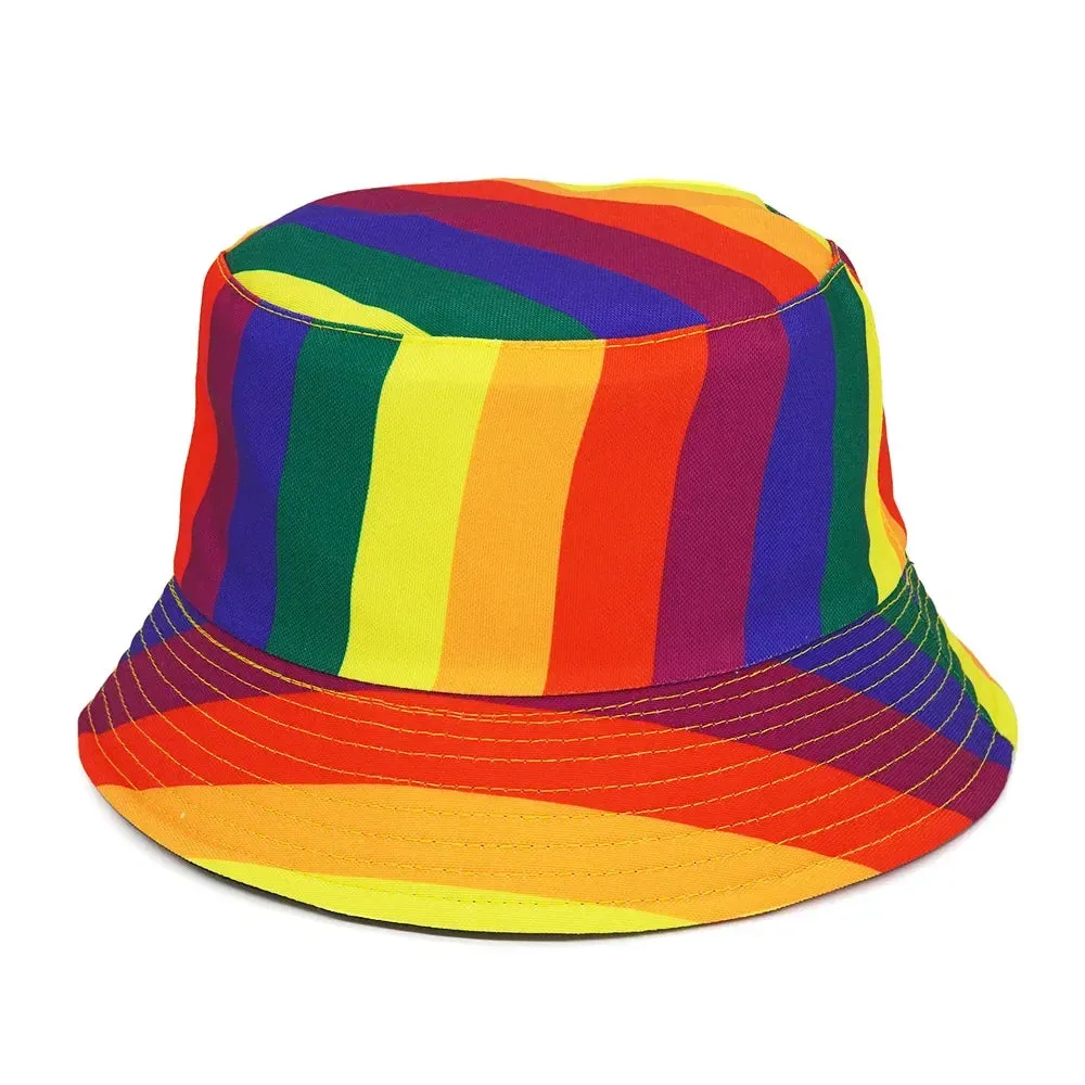Unisex Double-Sided Summer Sun Protection Bucket Hat – Hip Hop Style Reversible Fisherman Hat for Casual Outdoor Adventures