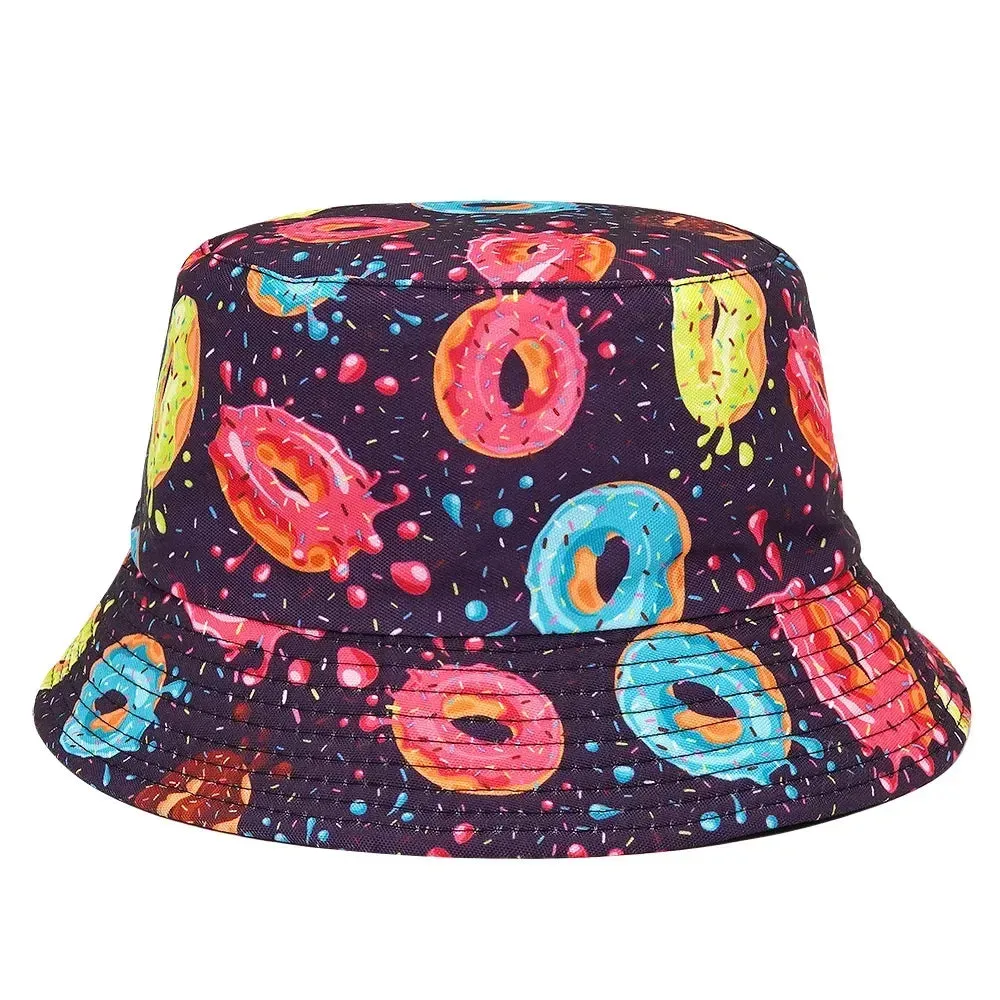Unisex Double-Sided Summer Sun Protection Bucket Hat – Hip Hop Style Reversible Fisherman Hat for Casual Outdoor Adventures