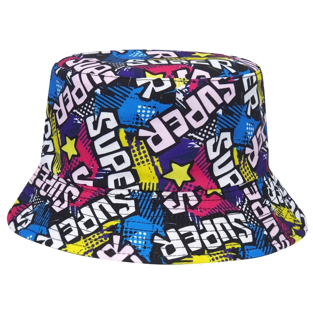 Unisex Double-Sided Summer Sun Protection Bucket Hat – Hip Hop Style Reversible Fisherman Hat for Casual Outdoor Adventures