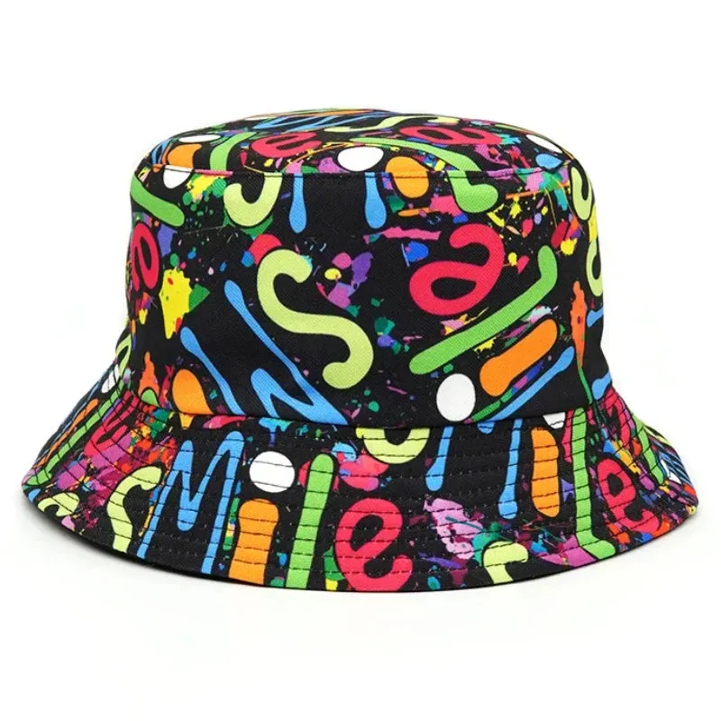 Unisex Double-Sided Summer Sun Protection Bucket Hat – Hip Hop Style Reversible Fisherman Hat for Casual Outdoor Adventures