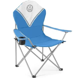 VW / Volkswagen Deluxe Padded Folding Camping Chair - Blue